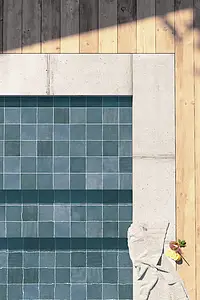 Background tile, Color navy blue, Glazed porcelain stoneware, 15x15 cm, Finish glossy