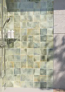 Background tile, Color beige, Glazed porcelain stoneware, 15x15 cm, Finish glossy