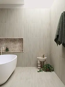 Background tile, Effect other stones, Color grey, Glazed porcelain stoneware, 7.5x60 cm, Finish antislip