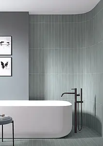 Background tile, Effect other stones, Color navy blue, Glazed porcelain stoneware, 7.5x60 cm, Finish antislip