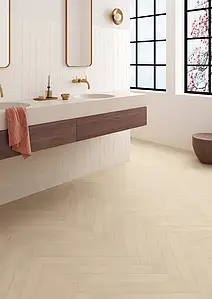 Background tile, Effect other stones, Color beige, Glazed porcelain stoneware, 7.5x60 cm, Finish antislip