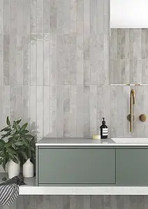 Background tile, Effect other stones, Color grey, Glazed porcelain stoneware, 5x40 cm, Finish glossy