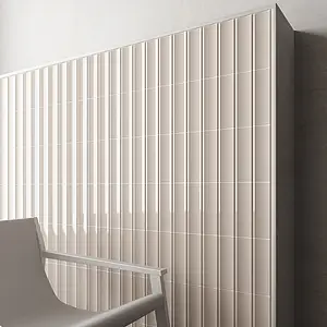 Background tile, Effect unicolor, Color beige, Ceramics, 6.5x20 cm, Finish glossy
