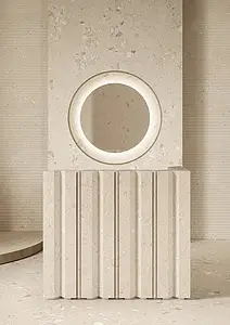 Background tile, Effect other stones, Color beige, Unglazed porcelain stoneware, 120x278 cm, Finish antislip