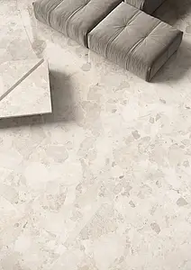 Grundflise, Effekt andre sten, Farve beige, Uglaseret porcelænsstentøj, 60x120 cm, Overflade skridsikker