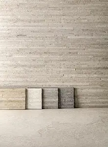 Background tile, Effect limestone, Color grey, Unglazed porcelain stoneware, 60x120 cm, Finish antislip