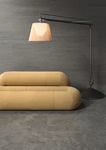 Piastrella di fondo, Effetto calcare, Colore grigio, Gres porcellanato non smaltato, 60x120 cm, Superficie antiscivolo