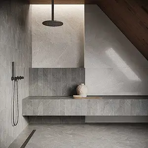 Background tile, Effect other stones, Color grey, Glazed porcelain stoneware, 60x119.8 cm, Finish Honed