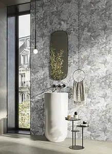 Bakgrunnsflis, Farge grå, Glasert porselenssteintøy, 60x119.8 cm, Overflate matt