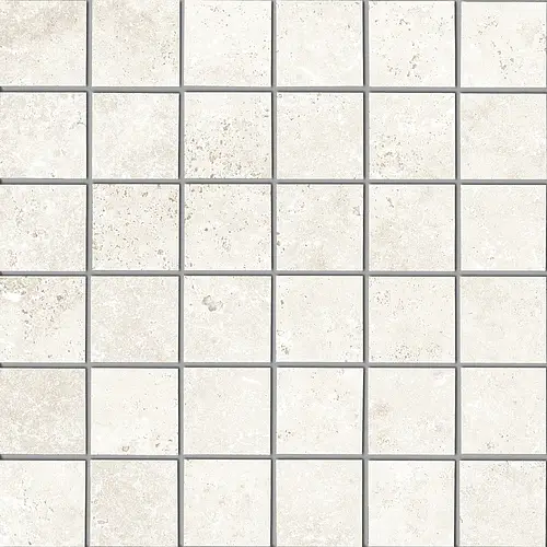 Ermes Aurelia, Travertino, PF00021893_5X5 TRAVERTINO BIANCO MOSAICO