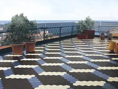 Background tile, Effect unicolor, Color black, Unglazed porcelain stoneware, 15x17 cm, Finish matte