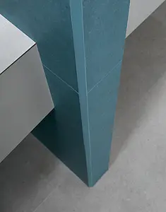 Arredondado, Cor azul-marinho, Cerâmica, 1x80 cm, Superfície mate