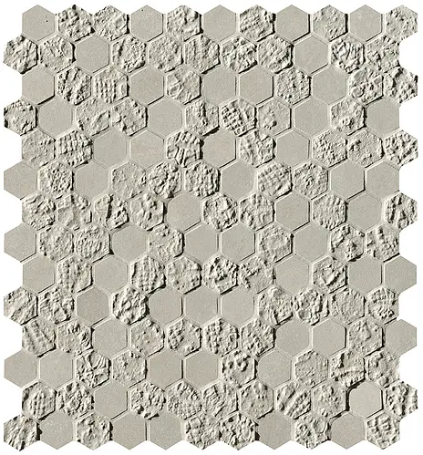 FAP Ceramiche, Bloom, fOYV_BloomGreyPrintEsagonoMosaico