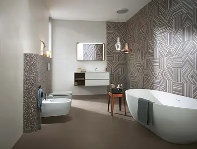 Background tile, Effect unicolor, Color white, Ceramics, 25x75 cm, Finish matte