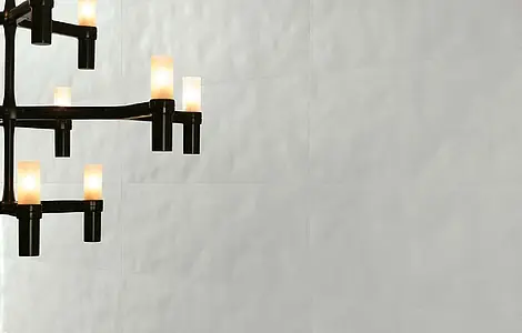 Hintergrundfliesen, Optik unicolor, Farbe weiße, Keramik, 25x75 cm, Oberfläche matte