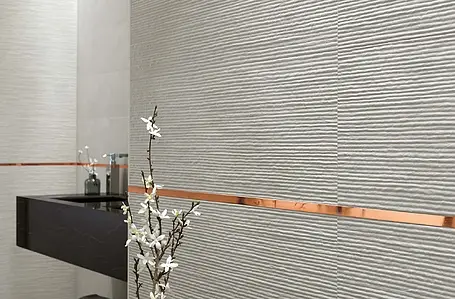 Background tile, Color white, Ceramics, 25x75 cm, Finish matte