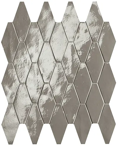 FAP Ceramiche, Glim, fRXA_GlimGrigioFumoRombiMosaicoBrillante