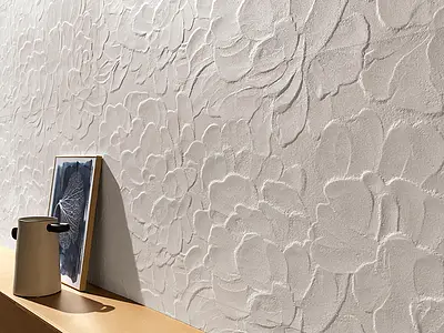 Piastrella di fondo, Colore bianco, Stile lavorazione a mano, Ceramica, 50x120 cm, Superficie opaca