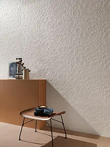 Piastrella di fondo, Colore bianco, Stile lavorazione a mano, Ceramica, 50x120 cm, Superficie opaca