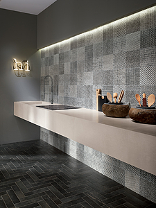 Maku Ceramic Tiles produced by FAP Ceramiche, Style patchwork, Stone effect