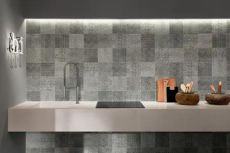 Background tile, Unglazed porcelain stoneware, 20x20 cm, Surface Finish antislip