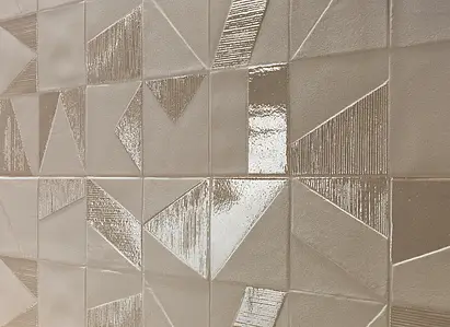 Mosaikeffektfliser, Farve beige, Keramik, 25x75 cm, Overflade mat