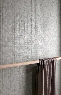 Mosaico, Colore grigio, Ceramica, 30.5x30.5 cm, Superficie opaca