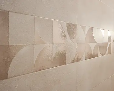 Background tile, Effect unicolor, Color beige, Ceramics, 25x75 cm, Finish matte