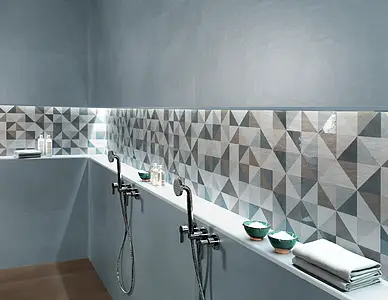 Background tile, Effect unicolor, Color sky blue, Ceramics, 50x120 cm, Finish matte