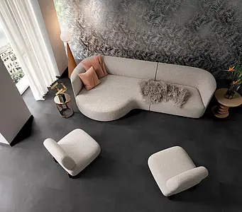 Background tile, Color black & white, Style handmade, Ceramics, 50x120 cm, Finish matte