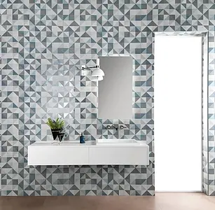 Background tile, Color multicolor, Ceramics, 50x120 cm, Finish matte