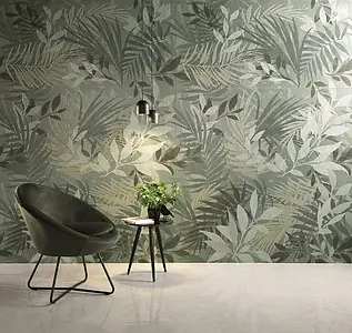 Background tile, Color green, Ceramics, 80x160 cm, Finish matte