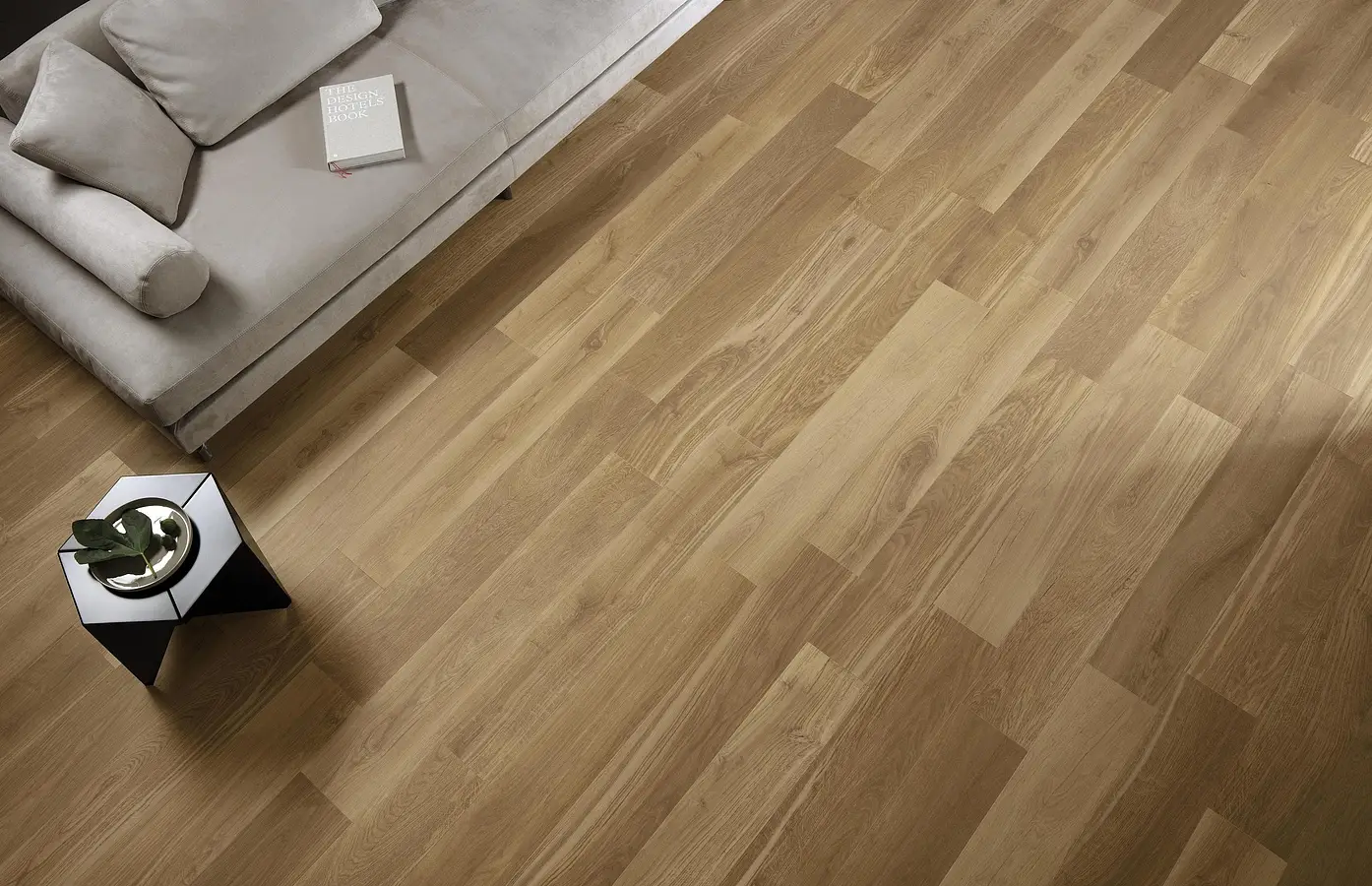 Background tile, Effect wood, Color brown, Unglazed porcelain stoneware, 20x120 cm, Finish matte