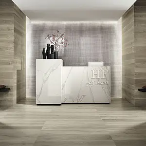 Background tile, Color white, Unglazed porcelain stoneware, 75x150 cm, Finish glossy