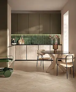 Background tile, Effect wood, Color beige,white, Unglazed porcelain stoneware, 7.5x45 cm, Finish matte