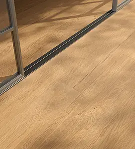 Carrelage, Effet bois, Teinte beige, Grès cérame non-émaillé, 20x120 cm, Surface mate