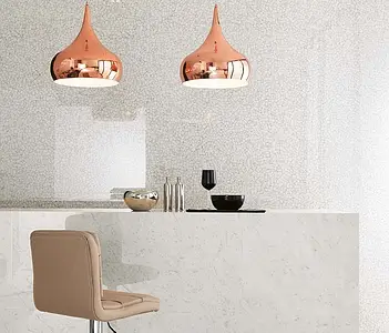 Effect stone, Color white, Background tile, Unglazed porcelain stoneware, 120x120 cm, Finish polished