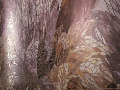 Dekorativt stykke, Farge flerfarget, Uglasert porselenssteintøy, 120x278 cm, Overflate polert