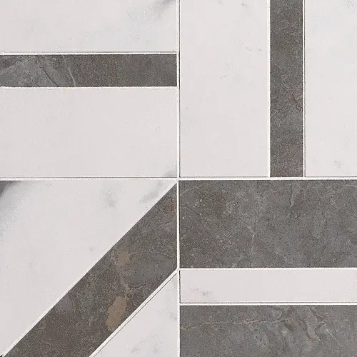 FAP Ceramiche, Roma Stone, fRDM_RomaStoneCarraraPietraGreyDecoMosaico
