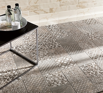 Roma Ceramic Tiles produced by FAP Ceramiche, Style patchwork, Stone effect