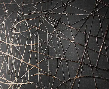 Dekorativt stykke, Farge svart, Uglasert porselenssteintøy, 80x80 cm, Overflate matt