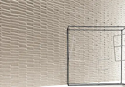 Background tile, Color beige,grey, Ceramics, 80x160 cm, Finish matte