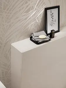 Decorative piece, Color white, Ceramics, 80x160 cm, Finish matte
