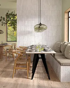 Mosaic tile, Color white, Glazed porcelain stoneware, 24x30.5 cm, Finish matte