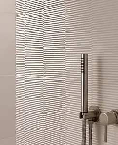 Background tile, Effect terracotta, Color white, Ceramics, 30.5x91.5 cm, Finish matte