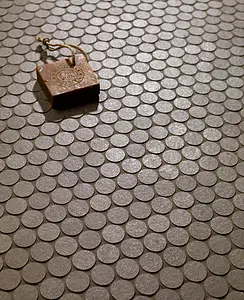 Mosaic tile, Effect terracotta, Color brown, Unglazed porcelain stoneware, 29.5x32.5 cm, Finish antislip