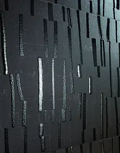 Koristelaatta, Väri musta väri, Keramiikka, 30.5x91.5 cm, Pinta matta