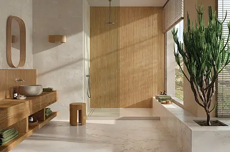 Background tile, Effect other stones, Color beige,white, Unglazed porcelain stoneware, 60x120 cm, Finish matte
