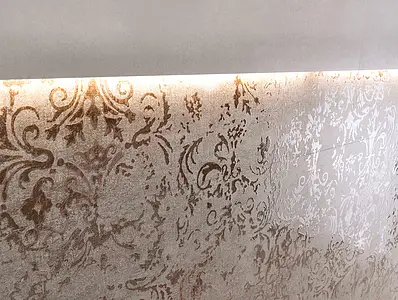 Piastrella di fondo, Effetto cemento, Colore marrone, Stile orientale, Ceramica, 50x120 cm, Superficie opaca