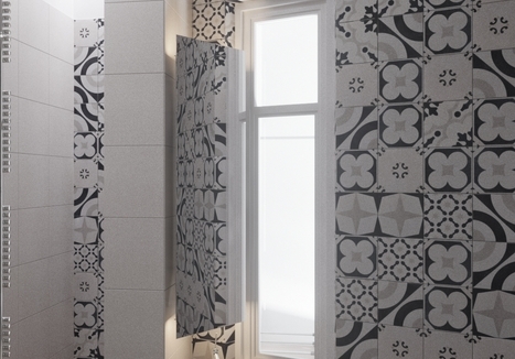 Azulejo Fioranese Cementine Black&White